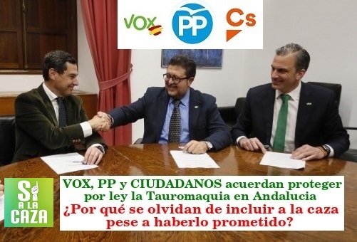 VOX y el PP no protegerán la caza por ley en Andalucía pese a haberlo prometido en su programa electoral