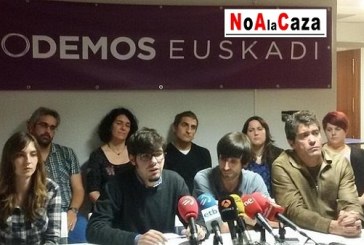 PODEMOS trabaja por una ley de protección animal que puede afectar a la caza en Euskadi