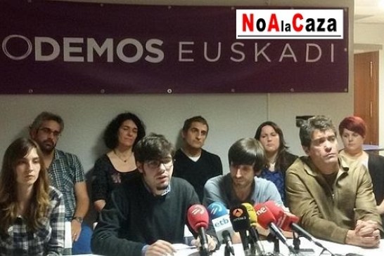 PODEMOS trabaja por una ley de protección animal que puede afectar a la caza en Euskadi