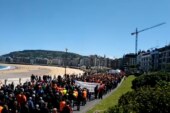 Más de 15.000 cazadores dan una lección de civismo y respeto en la manifestación de San Sebastián