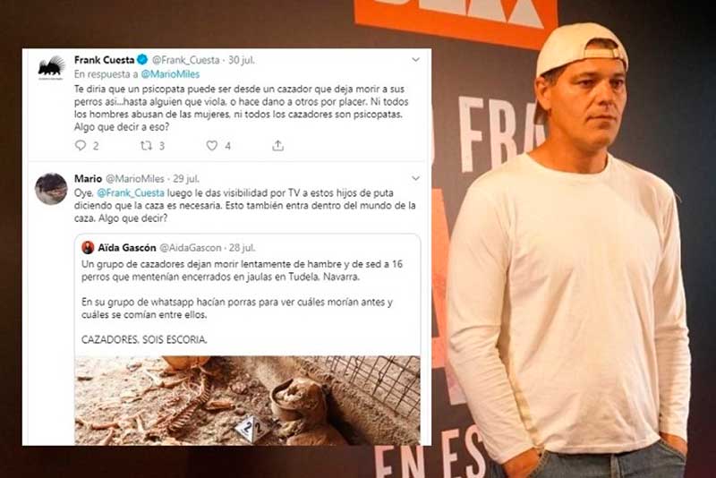 El zasca de Frank Cuesta en redes sociales a quienes critican a todos los cazadores