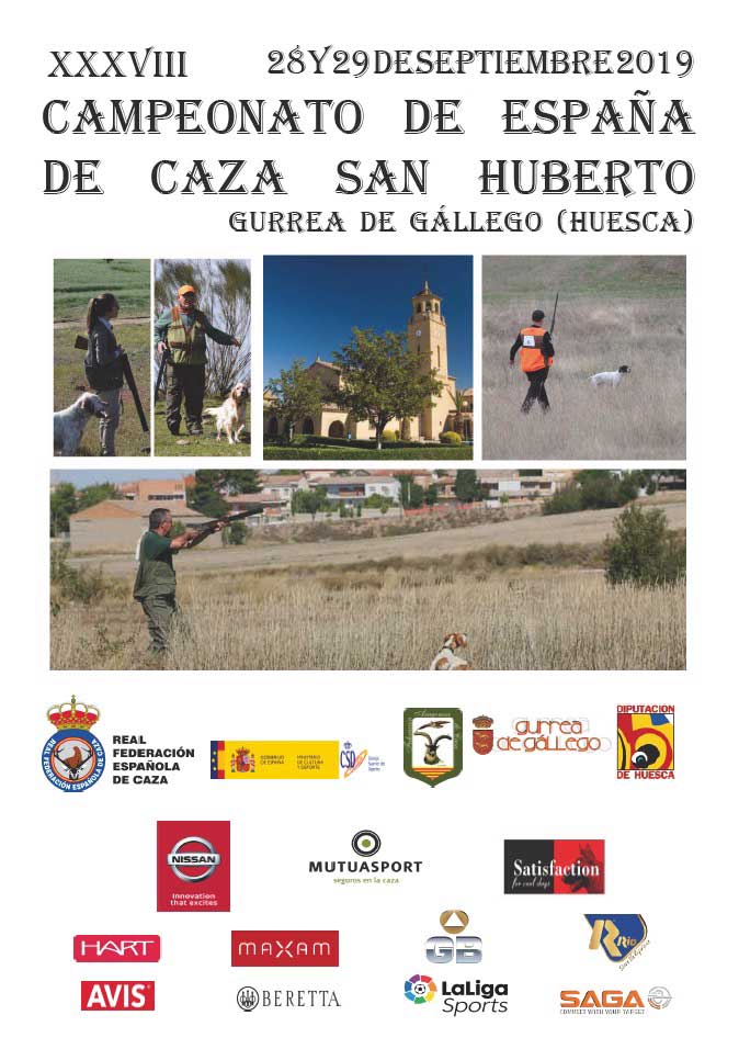 Programa del XXXVIII Campeonato de España de Caza San Huberto y la I Copa Federación Mujeres