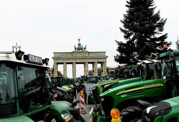 Movilizaciones de agricultores en Alemania, Francia y Holanda