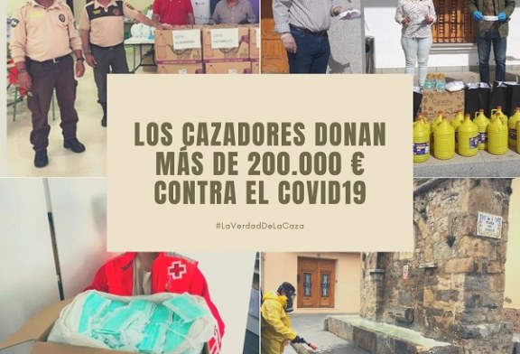 Los cazadores donan más de 200.000 euros contra el COVID-19