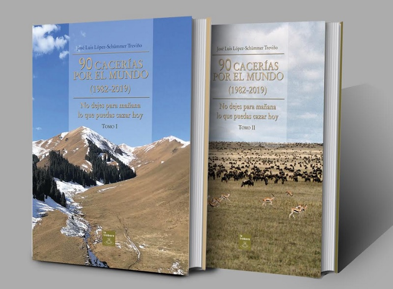 Edición del libro «90 CACERÍAS POR EL MUNDO (1982-2019). No dejes para mañana lo que puedas cazar hoy»