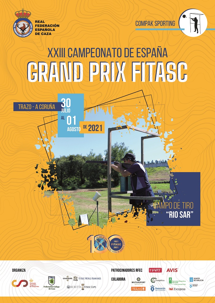 Trazo (A Coruña) acogerá el XXIII Campeonato de España – Gran Prix FITASC de Compak Sporting del 30 de julio al 1 de agosto