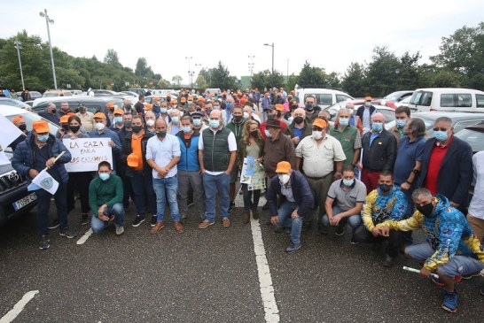 Manifestación de cazadores en Asturias: «La situación en el ámbito de la caza es insostenible»