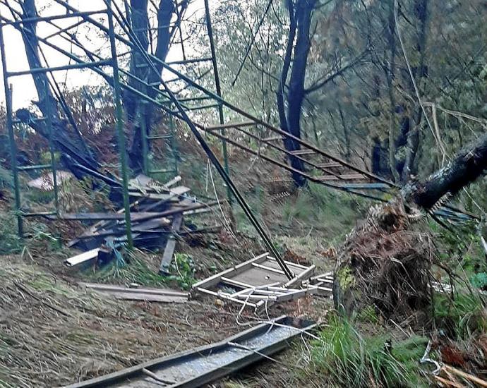 Desconocidos destruyen puestos de caza en Jaizkibel - Desveda