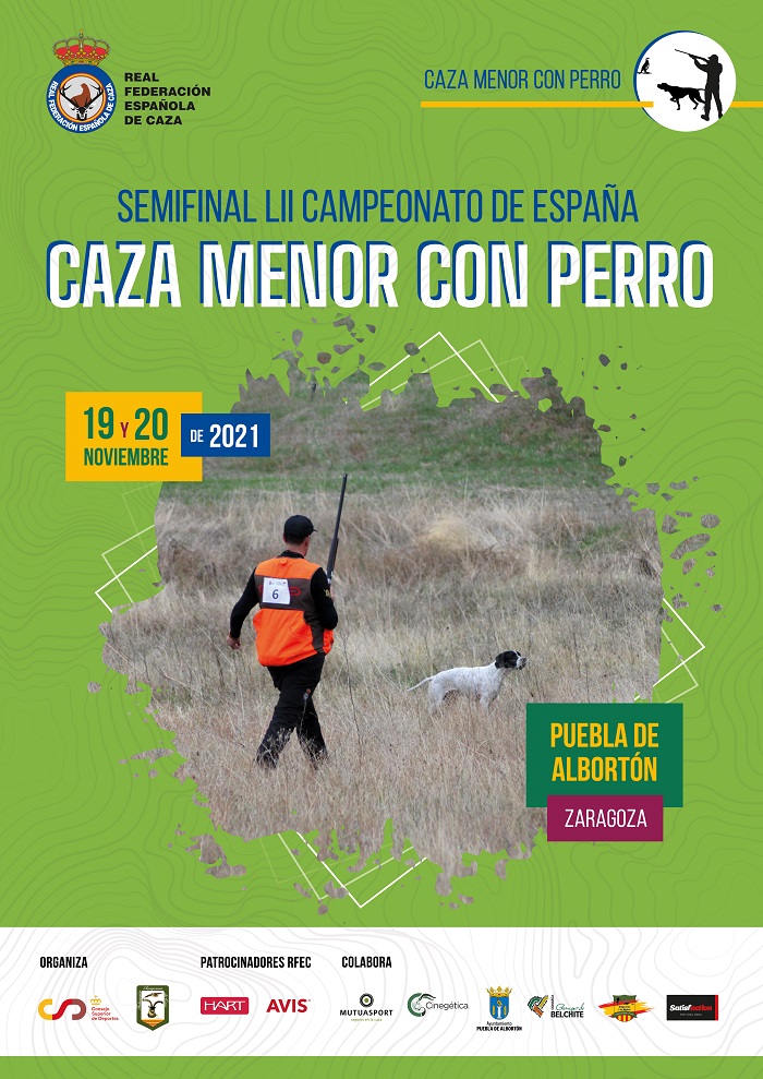 Los mejores cazadores de España se baten en la semifinal de caza menor con perro el 20 de noviembre en Puebla de Albortón