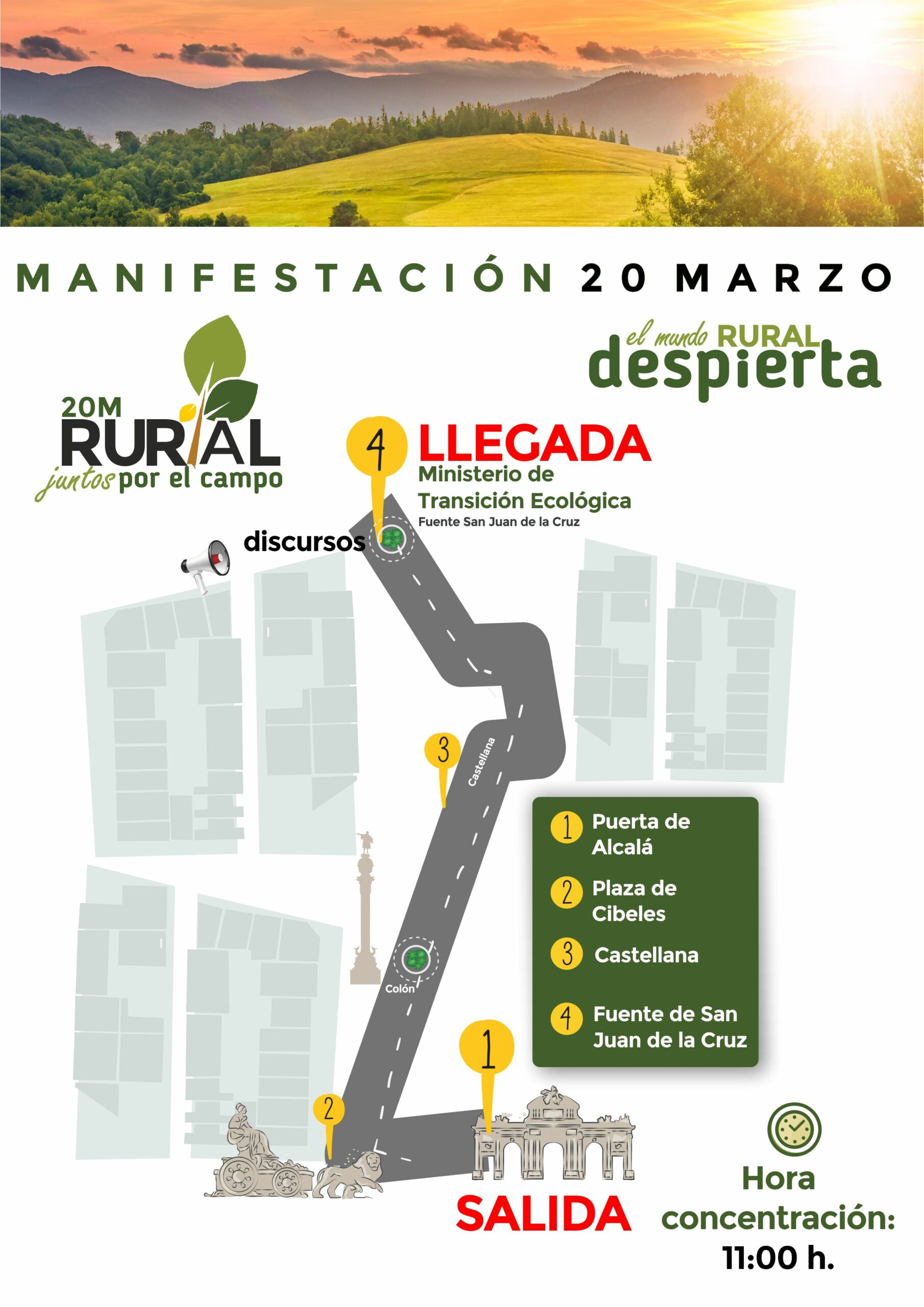 Cooperativas Agro-alimentarias se suman a la manifestación del 20 de marzo en defensa del mundo rural