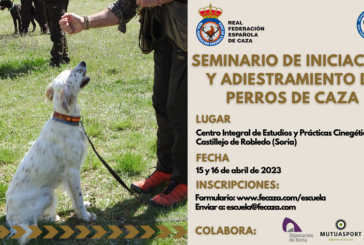 La Escuela de Caza de la RFEC organiza un seminario de iniciación y adiestramiento de perros de caza