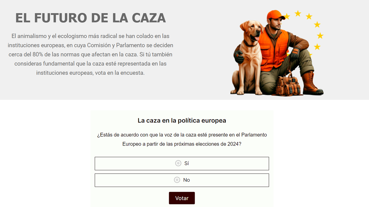 La RFEC pone en marcha una campaña para consultar a los cazadores la necesidad de que la actividad esté representada en Europa